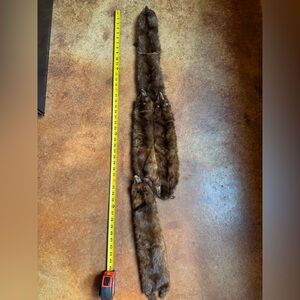 Vintage Genuine Mink Wrap/Scarf. Taxidermy.